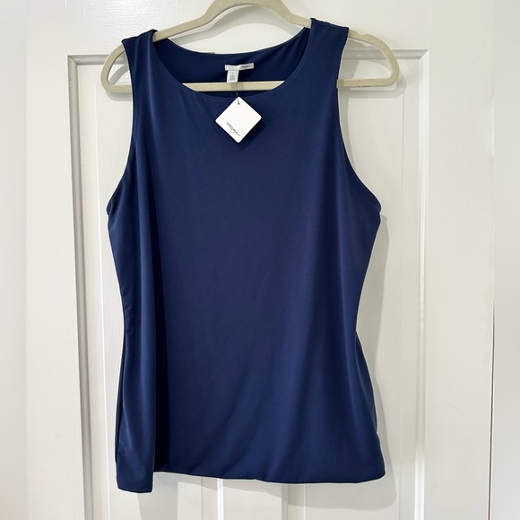 Halogen sleeveless navy blue soft blouse top nwt cami - Picture 2 of 9